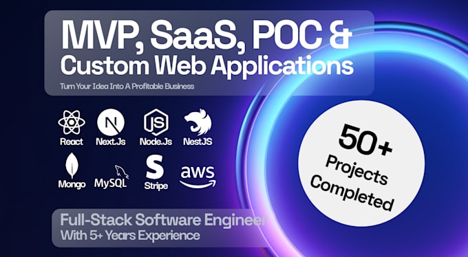 build scalable mvp, saas, or custom web app using nextjs and nodejs