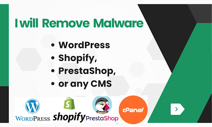 fix hacked wordpress, shopify, magento, wix, PHP website