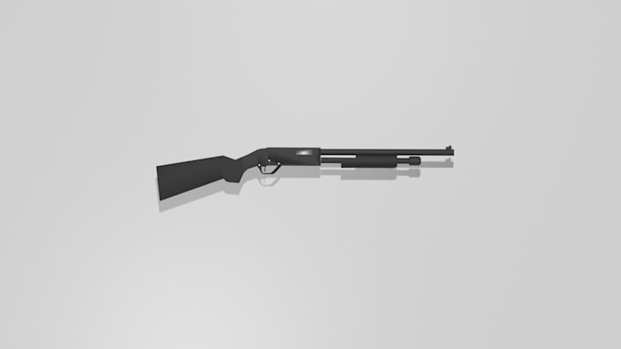 create custom low poly 3d weapons for you game