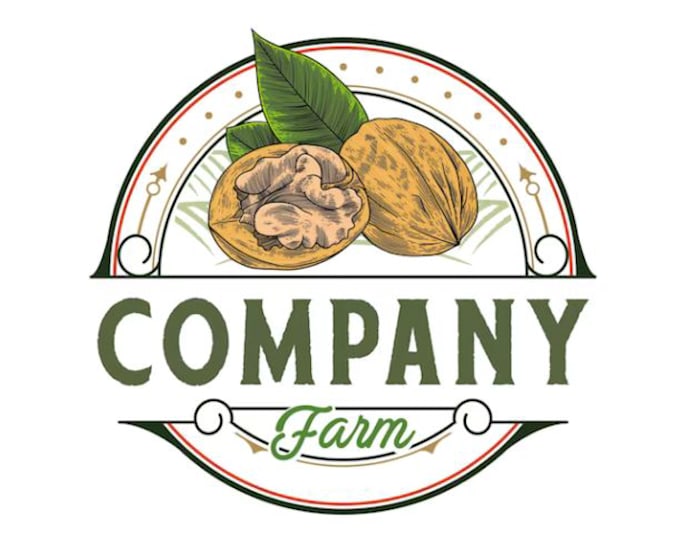 create high quality vintage peanut logo for your stall