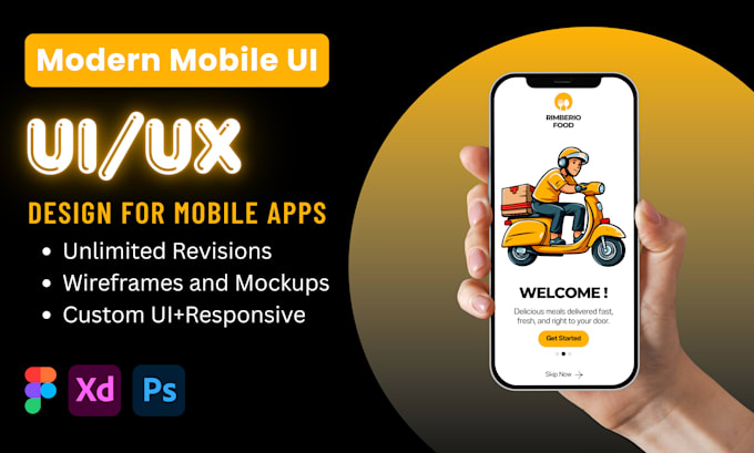 Do stunning mobile app ui ux design in figma for mobile apps