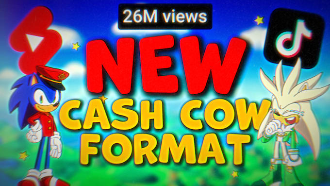 create viral 2d sonic animation videos for monetization