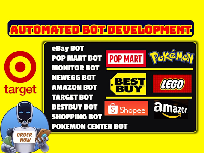develop item auto purchase bot popmart bot auto checkout bot scalping bot
