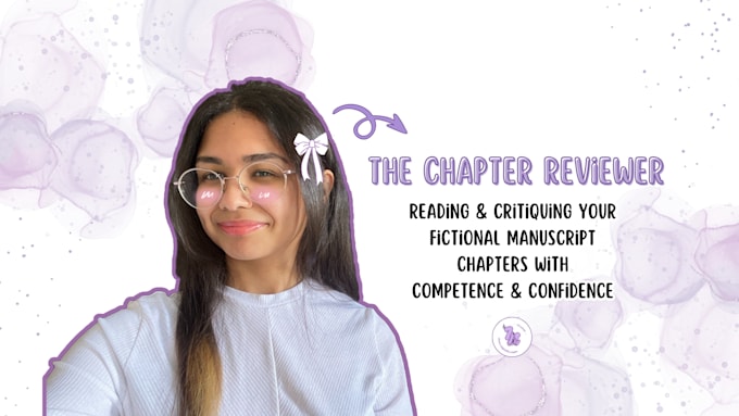 review the first few chapters of your fictional manuscript