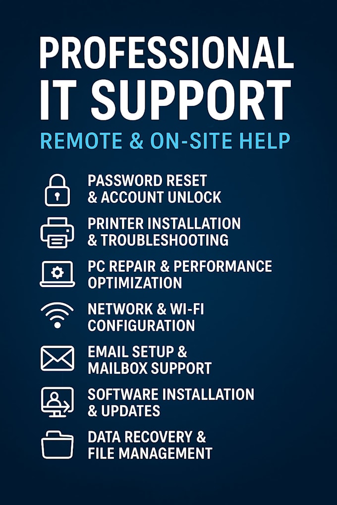 professional remote IT support and troubleshooting