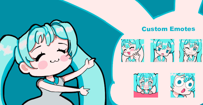 create cute chibi emotes for twitch, whatsapp, and telegram