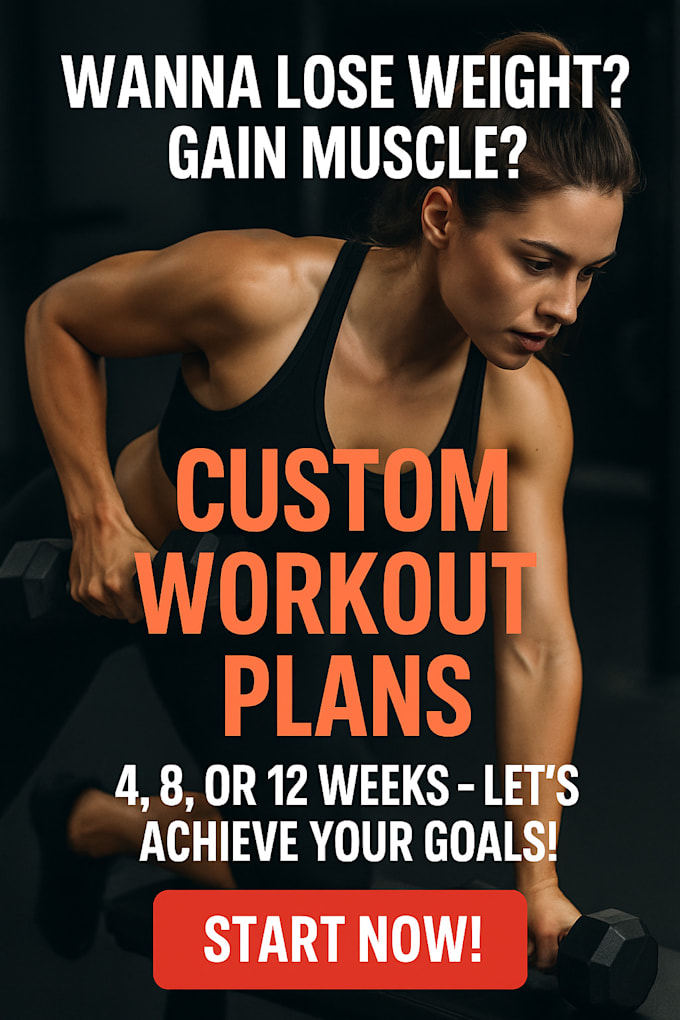 Create a workout plan to build muscle or lose weight by Treyscott5449 ...