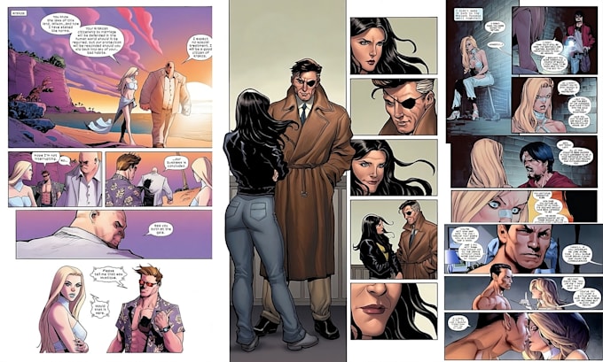 draw graphic novel nsfw comic page illustration comic book artist storyboard