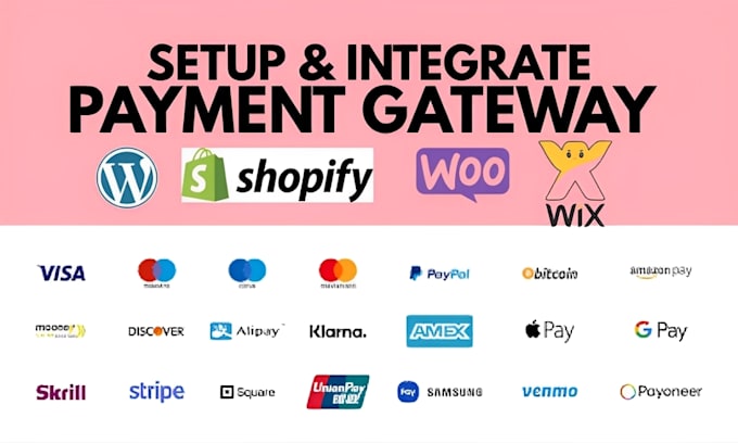 integrate stripe paypal wise square wix shopify payment gateway bigcommerce