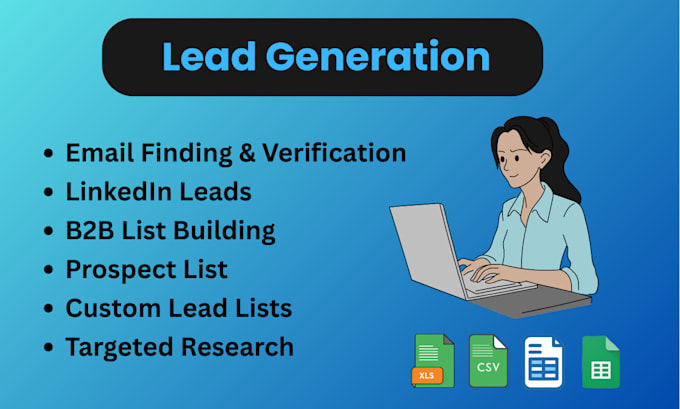 do lead generation, research, and contact list building
