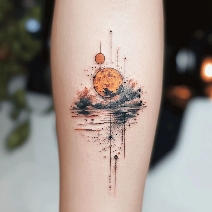create illustration traditional tattoo