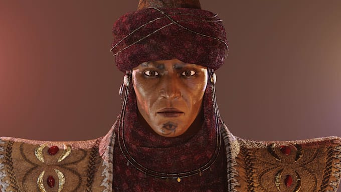 create realistic aaa 3d character for games and cinematics