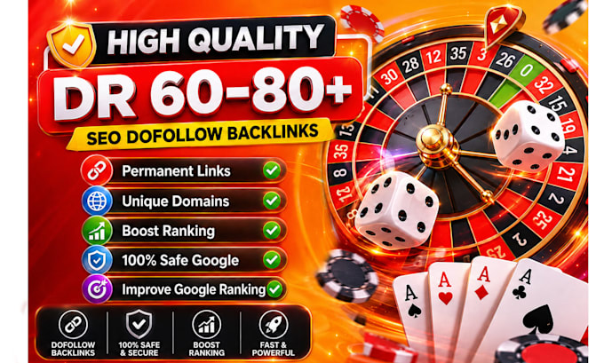 do high dr 60 to 80 SEO dofollow permanent backlinks