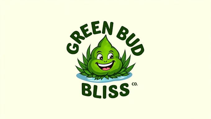 do awesome marijuana mascot logo design