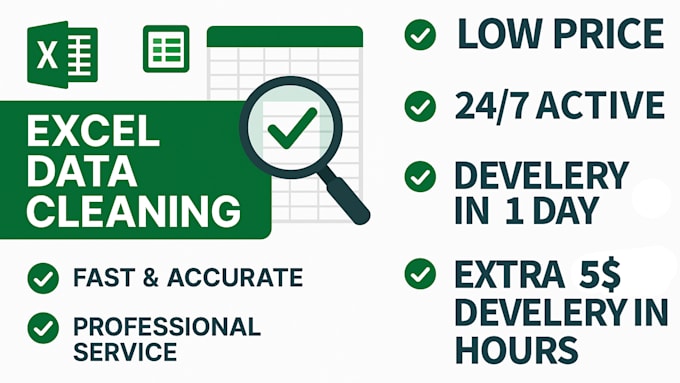 Advantage data cleaning excel data entry or data management by Mansu72 ...