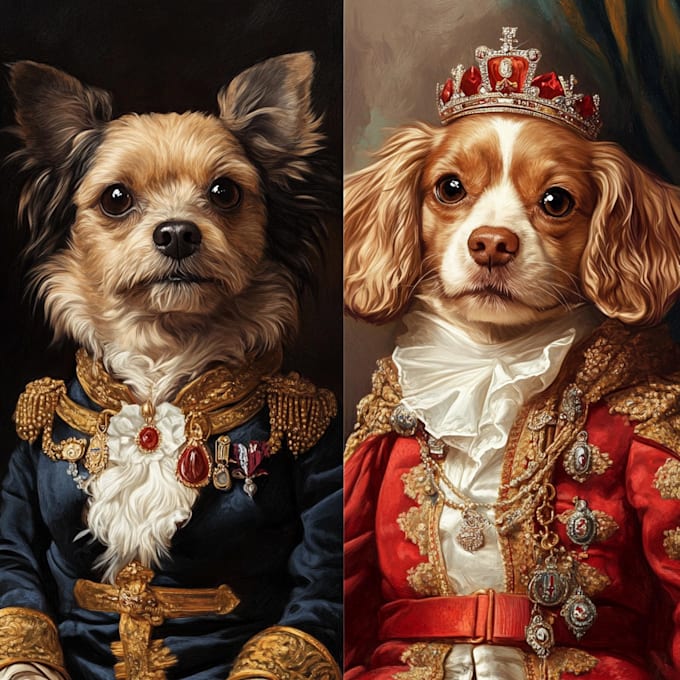 design custom pet portrait