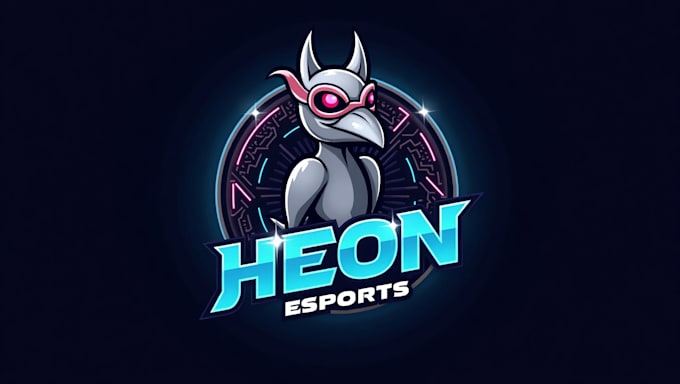 create high quality grey heron logo for your business