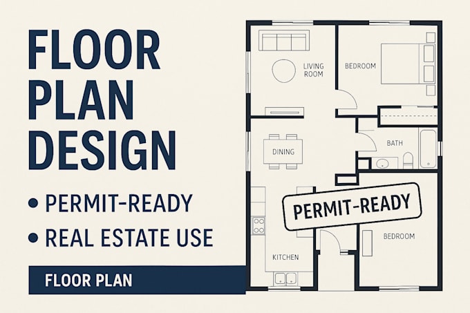Draft floor plans for real estate, remodeling, or permit use by ...