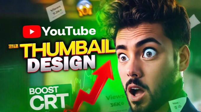 create simple  youtube thumbnail with high resolution