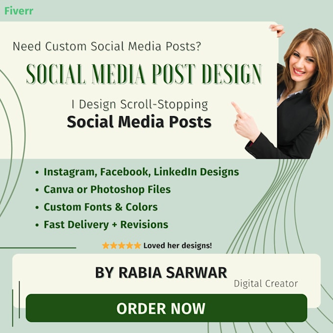create instagram and facebook posts with engaging captions