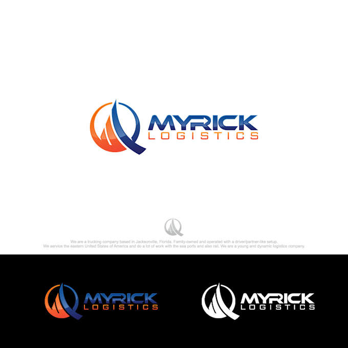 design a modern bold transportation and logistics logo