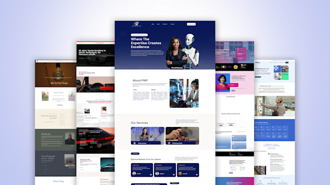 design your wordpress website or shopify store, highly responsive, easy to rank