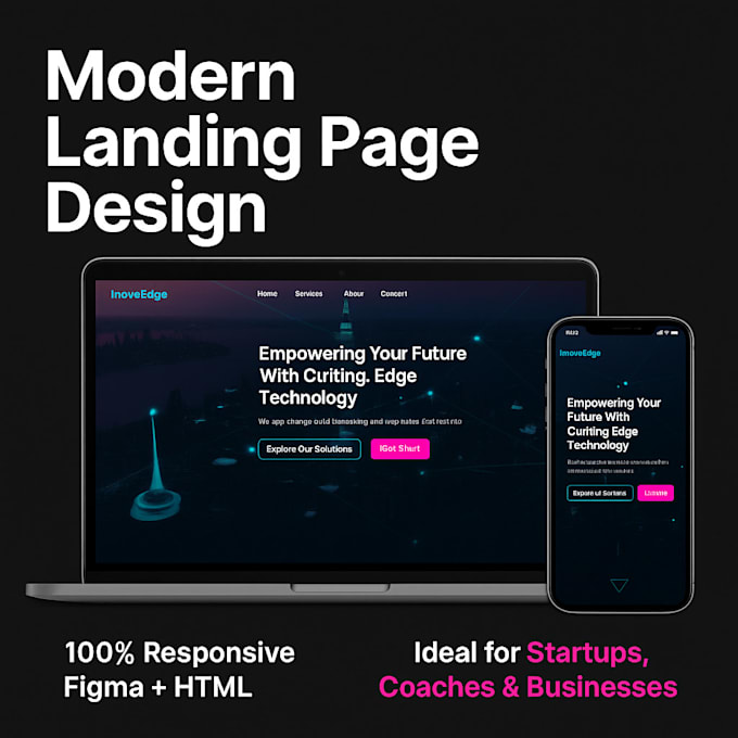 Design a responsive and modern landing page that converts by Weslley ...