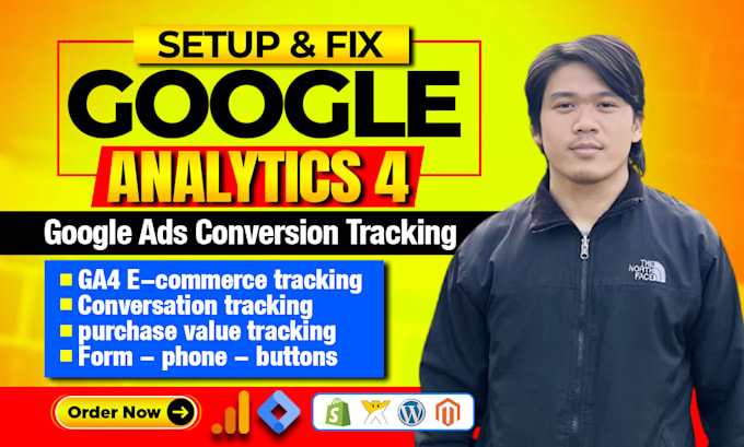 setup ga4 ecommerce tracking, google ads tracking and ga4 with GTM