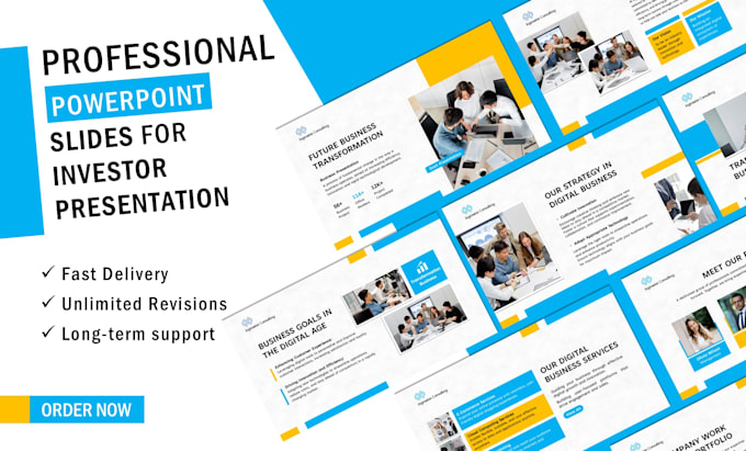 make high quality powerpoint slides for corporate or investor presentation