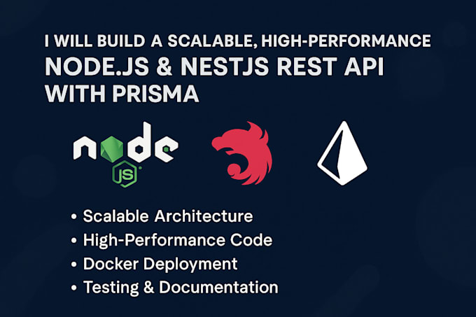 build scalable high performance node js and nestjs rest API with prisma