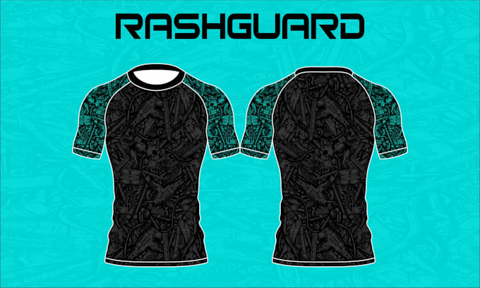 create premium and unique rash guard designs