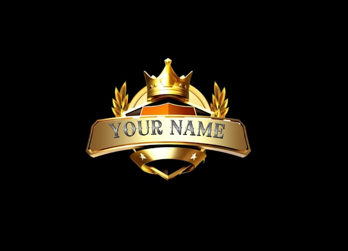 create stunning 3d metallic gold logo for your business