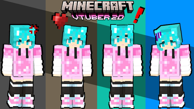 make a vtuber using your minecraft skin
