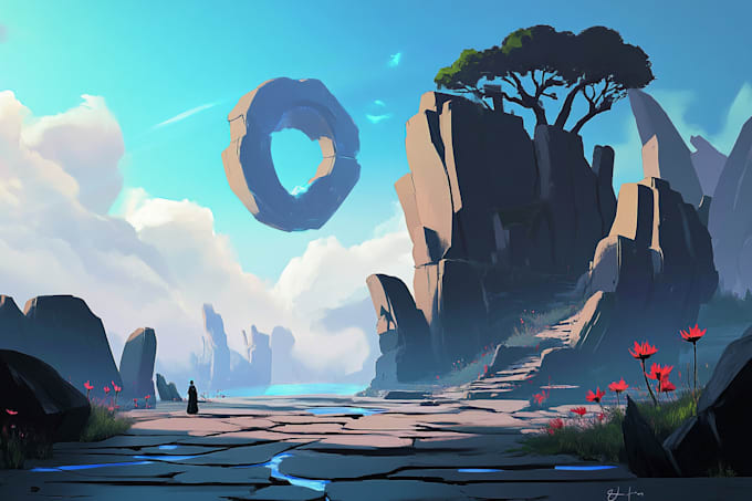 Create a stunning environment concept art for you by Beopelope41 | Fiverr