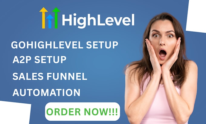 professionally setup gohighlevel funnel a2p with automation