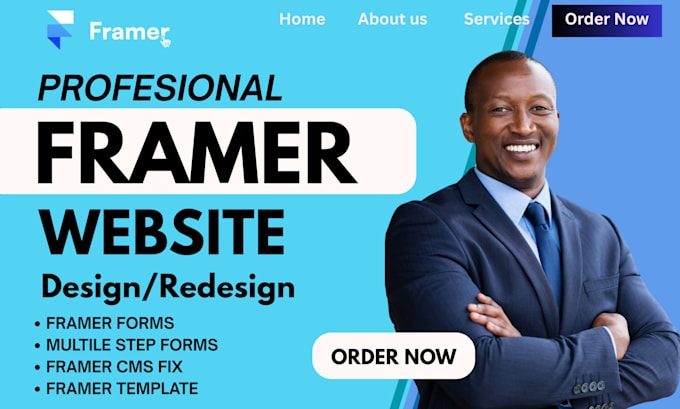 design framer website, framer forms, figma to framer, framer redesign, fix cms