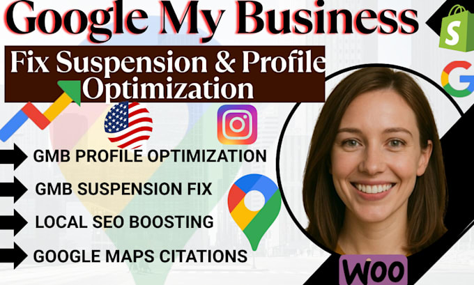 fix and reinstate suspended gmb optimize local seo  business google map citation