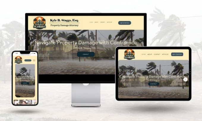 build public adjuster website insurance claim website property damage website