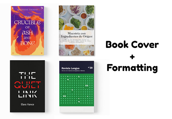 design a professional book layout or cover