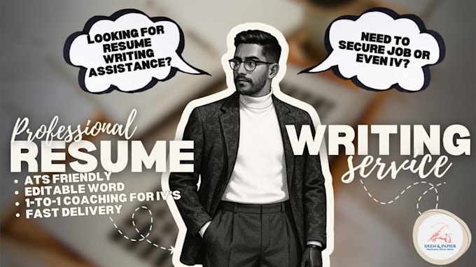 write a job winning resume and professional cover letter