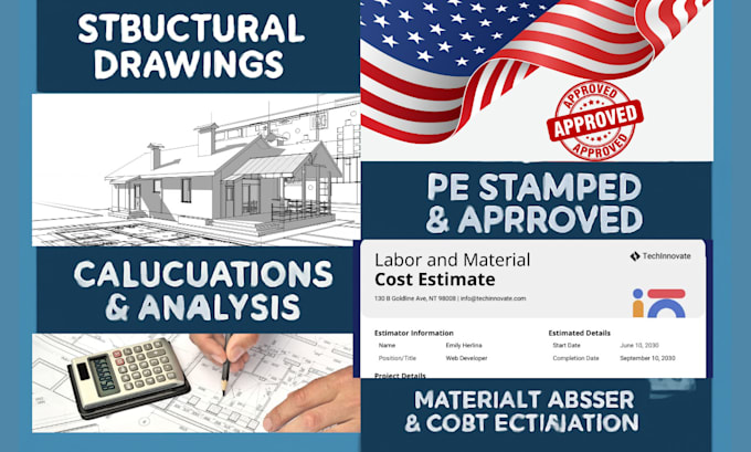 inspection letter, structural engineer permit drawings, arizona texas pe stamp