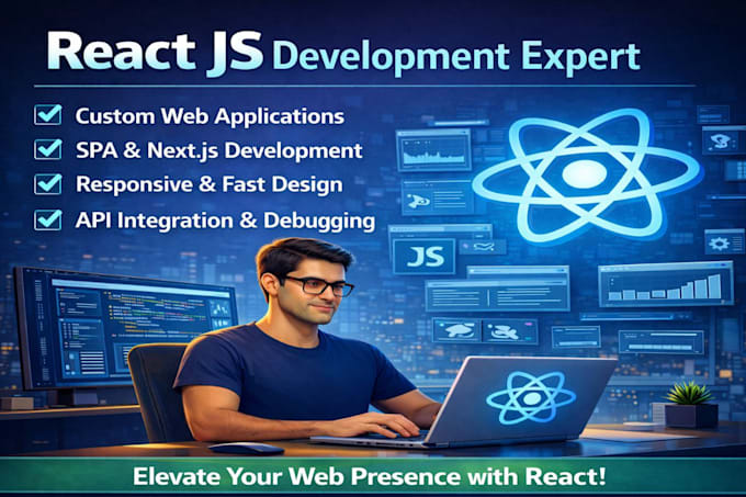 develop a fast responsive landing page with react and nextjs