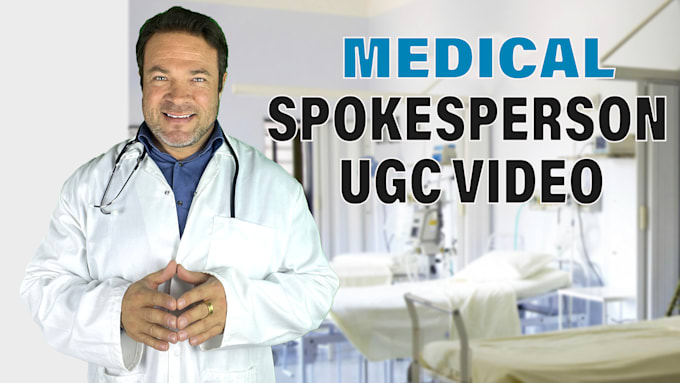 create a medical spokesperson ugc video in lab coat