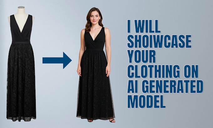 showcase your clothing on ai generated incluencer  model