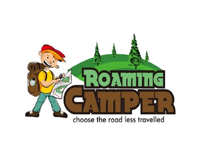 design eye catching superior roaming camper logo