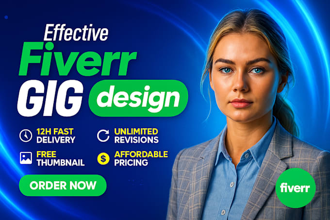 Create fiverr gig image primium design by Daudzoya | Fiverr