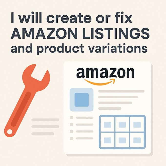 Create or fix amazon listings and product variations by Iffykhan | Fiverr