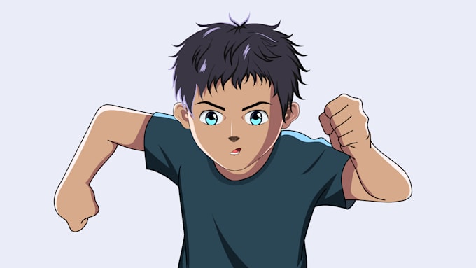 create anime or lofi style loop animation for your character