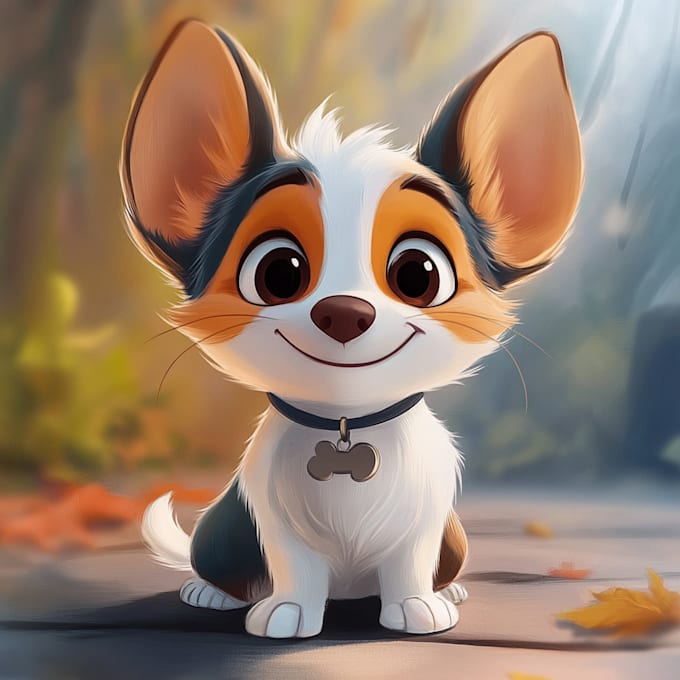 portrait into a disney style cartoon