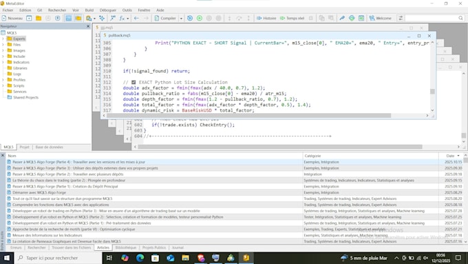 create your expert advisor in mql5